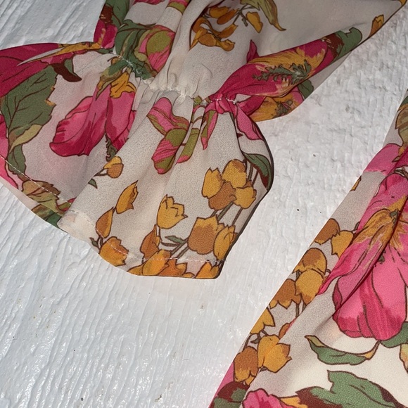 Flying Tomato Floral Dress Boho Babydoll Style Bohemian Dress Puff Sleeve - Picture 9 of 11